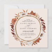 Uitnodiging tot bruiloft op het Plein van de Rusti (Voorkant)