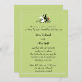 Uitnodiging tot bruiloft op Mackinaw-eiland met fi (Voorkant / Achterkant)