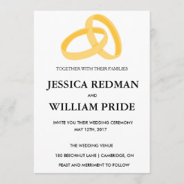 Uitnodiging tot  bruiloft Rings.