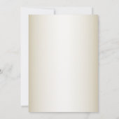 Uitnodiging tot bruiloft rond witte vogels (Achterkant)