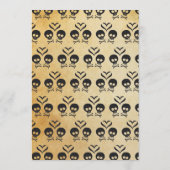 Uitnodiging tot bruiloft - Schuif- en kruisgraten (Achterkant)