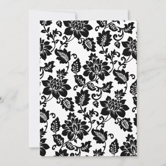 Uitnodiging tot bruiloft tussen zwarte en rode Dam (Achterkant)