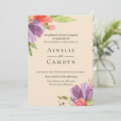 Uitnodiging tot bruiloft van het huwelijk van Disp (Staand voorkant)