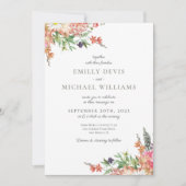 Uitnodiging tot bruiloft van kaasbloem (Voorkant)