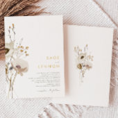 Uitnodiging tot bruiloft van kaasbloem