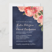 Uitnodiging tot bruiloft van marinekaarten (Voorkant)