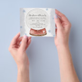 Uitnodiging tot bruiloft voor kerstmis. flyer (Hand)