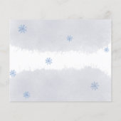 Uitnodiging tot bruiloft voor kerstmis. flyer (Achterkant)