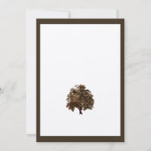 Uitnodiging tot bruin-eiken-bomen (Voorkant)