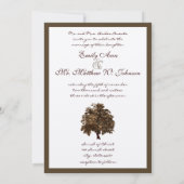 Uitnodiging tot bruin-eiken-bomen (Achterkant)