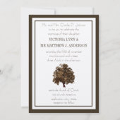 Uitnodiging tot bruin-eiken-bomen (Achterkant)