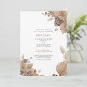 Uitnodiging tot bruin en beige bruinbruinbruin en  (Staand voorkant)