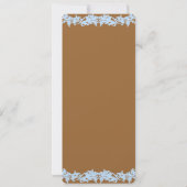 Uitnodiging tot bruin en blauw  huwelijk (Achterkant)