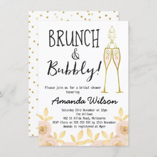 Uitnodiging tot brunch en bubbelbal