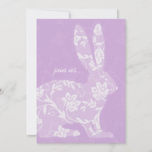 uitnodiging tot bunny Easter (Voorkant)