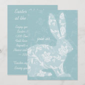  uitnodiging tot bunny Easter (Voorkant / Achterkant)