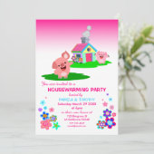 Uitnodiging tot Cartoon van de partij die de strij (Staand voorkant)