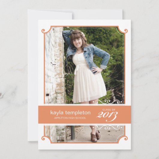 Uitnodiging tot  Charm Graduation Party (Voorkant)