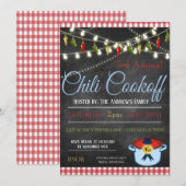 Uitnodiging tot Chili Cookoff (Voorkant / Achterkant)