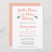 Uitnodiging tot Christelijke toewijzing van elepha (Voorkant / Achterkant)