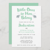 Uitnodiging tot Christelijke toewijzing van elepha (Voorkant / Achterkant)