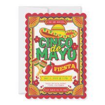 Uitnodiging tot Cinco de Mayo Fiesta Sombrero
