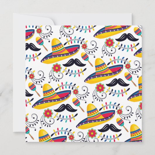 Uitnodiging tot Cinco de Mayo Tequila Folk (Achterkant)