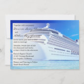 Uitnodiging tot cruise Ship Wedding (Achterkant)