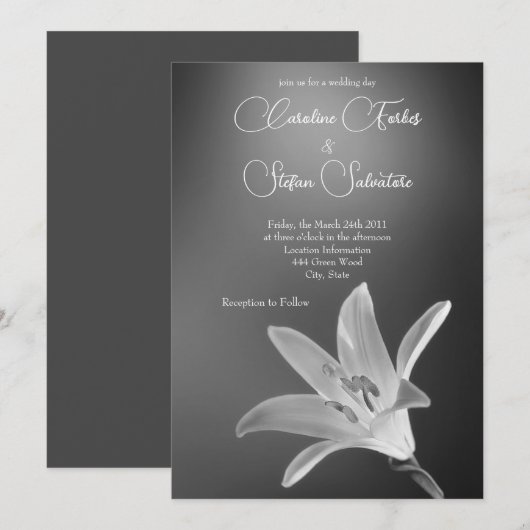 Uitnodiging tot dag van de grijze wedstrijd (Voorkant / Achterkant)