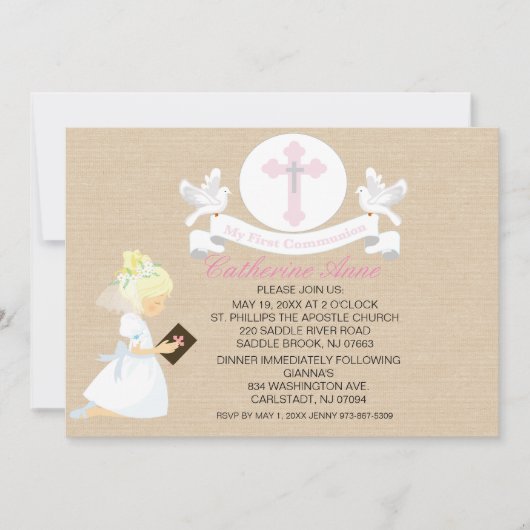 Uitnodiging tot de eerste Heilige Communistische P (Voorkant)