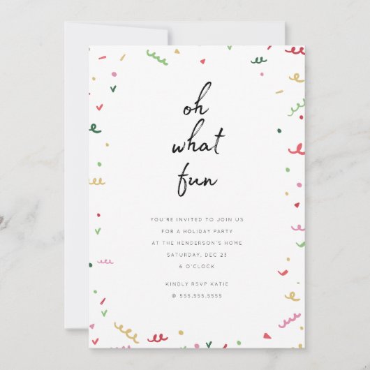 Uitnodiging tot de feestdag (Voorkant)