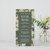 Uitnodiging tot de Groene Militaire Camouflage Par (Staand voorkant)