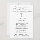 Uitnodiging tot de katholieke Eerste Heilige Commu (Achterkant)