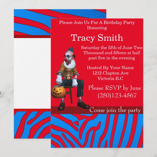 Uitnodiging tot de kleinering van de Partij van de (Voorkant / Achterkant)