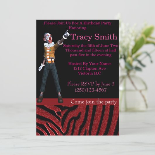 Uitnodiging tot de kleinering van de Partij van de (Staand voorkant)