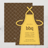 Uitnodiging tot de loffelijke Apron-zomerpartij (Voorkant / Achterkant)