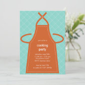 Uitnodiging tot de loffelijke Apron-zomerpartij (Staand voorkant)