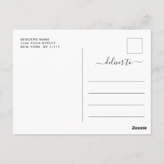 Uitnodiging tot de "Modern Gold Navy Blue Graduati (Achterkant)