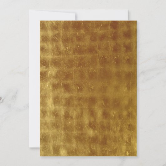 Uitnodiging tot de moderne 'Blue Gold Graduation P (Achterkant)