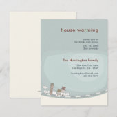 Uitnodiging tot de partij van de Charming House Wa (Voorkant / Achterkant)