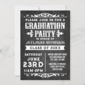 Uitnodiging tot de "Rustic Slate Graduation Party" (Voorkant)