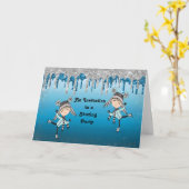 Uitnodiging tot de Skating Party voor Birthday (Gele Bloem)