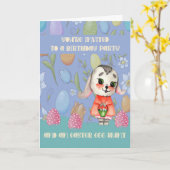 Uitnodiging tot de Tweede Paasdag voor Zoon (Gele Bloem)