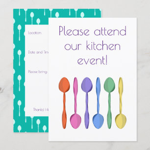 Uitnodiging tot de zoethouding van Kitchen Event