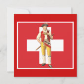 Uitnodiging tot de Zwitserse Nationale Dag 1 augus (Voorkant)