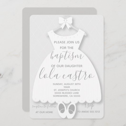 UITNODIGING TOT DOOP (Voorkant / Achterkant)