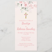 Uitnodiging tot doop, Invitacion de bautizo para n (Voorkant)