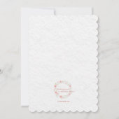 Uitnodiging tot doop krans (Achterkant)