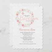 Uitnodiging tot doop krans (Voorkant / Achterkant)