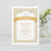 uitnodiging tot doopzegen (Staand voorkant)